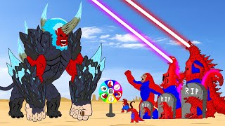 Team SUPERHEROES SPIDER GODZILLA &amp; KONG vs HELL KONG : Returning from the Dead SECRET - FUNNY