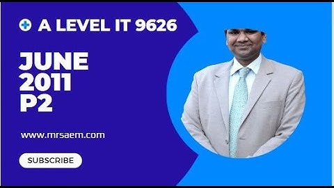 June 2011 P2 -- AICT 9713 -- A Level IT 9626