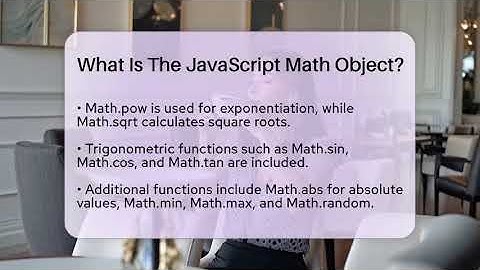 What Is The JavaScript Math Object? - Learn As An Adult