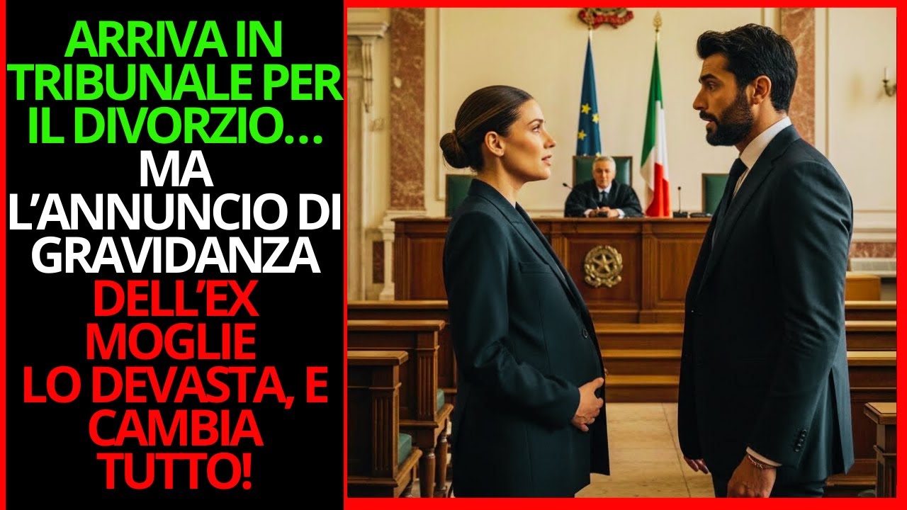 ARRIVA IN TRIBUNALE PER IL DIVORZIO… MA L’ANNUNCIO DI GRAVIDANZA DELL’EX MOGLIE LO DEVASTA!