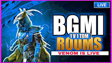TDM CHALLENGE 1V1 UNLIMITED CUSTOM ROOMS 🥵 || #1v1tdm #bgmi #livestream @youtubevenom7
