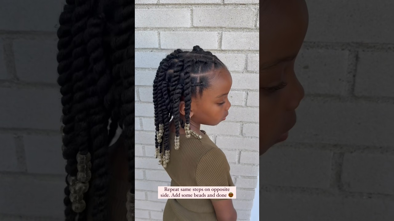 Step by step easy kid protective style no braiding! 