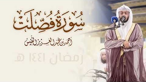 سورة فصلت للقارئ أحمد النفيس