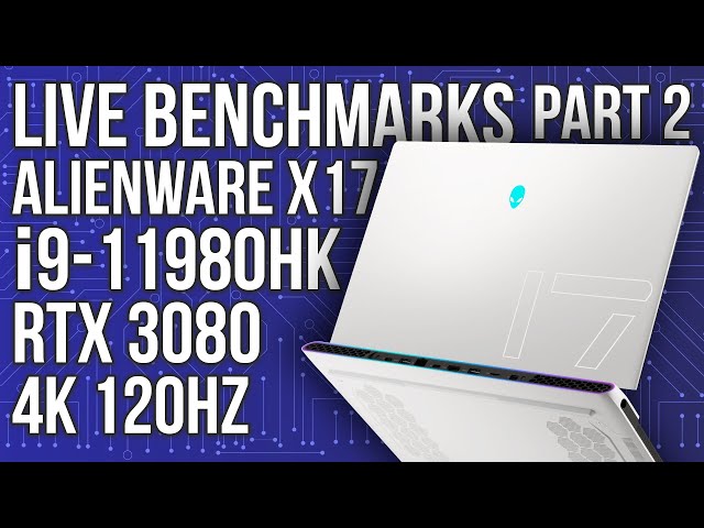 Alienware X17 with RTX 3080 and i9-11980HK Live Benchmarks Part 2