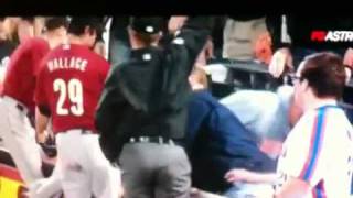 Bill Hall vs Mets Fan