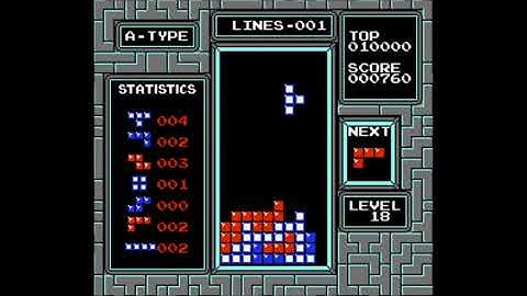 NES Tetris with Music A from Game Boy
