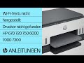Wi-Fi-Verb. nicht hergestellt | Drucker nicht gefunden | HP 670 720 750 6000 7000 7300 | HP Support