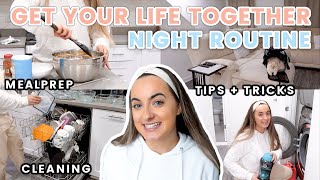 Reset Night Routine | cleaning, mealprep, and motivation | getting my life together
