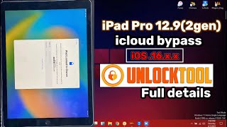 ipad 12 (12.9) 2nd iOS16.X.X~ icloud bypass with UnlockTool Full Details.| Bypassing ipad 12 (12.9).