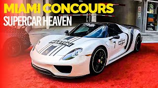 SUPERCAR HEAVEN! BUGATTI DIVO, PORSCHE 918, MCLAREN SENNA, LAMBORGHINI SVJ | MIAMI CONCOURS 2023!