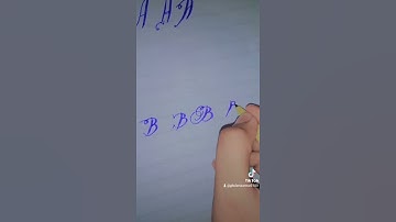 How to write B with cut marker /4 styles/English calligraphy #Artofcalligraphy