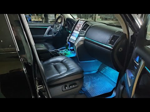 Подсветка салона Toyota Land Cruiser 200 / установка контурной подсветки LC200