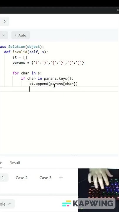 Leetcode #20: Valid Parantheses Python Solution #leetcode #python # ...