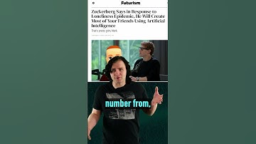 Mark Zuckerberg wants to replace your friends with AI #ai #artificialintelligence #videoessay #meta