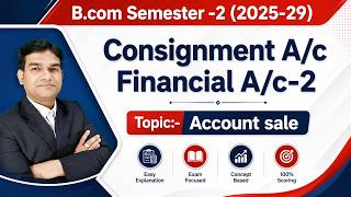 What is Account Sale Explain with Example Consignment Accounting B.Com Semester 2