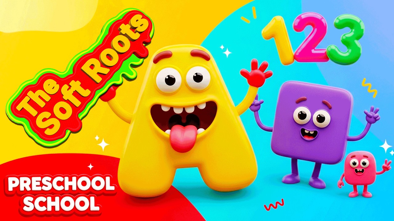 Preschool Learning activities for 3 year olds at home | Learn ABC Phonics Shapes Numbers Colors 🌈 thumbnail