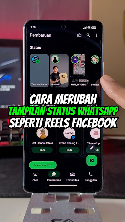 Cara Merubah Tampilan Status Whatsapp Seperti Reels Facebook