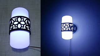 Lihat Bagaimana Saya Membuat Lampu Hiasan Dinding Dari Pipa PVC Dan Lampu LED Bekas