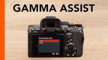 Sony A7S III, A7IV, FX3, FX30 - Gamma Display Assist (for LOG & HLG)