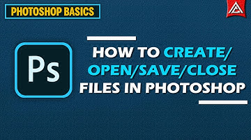 How To Create, Open, Save & Close Files In Adobe Photoshop