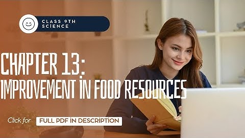 Class 9 Science Chapter 15 notes  | Improvement in Food Resources | Full Explanation + Notes PDF