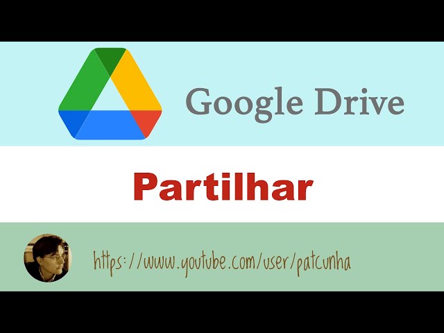 Partilhar ficheiros e pastas no Google Drive