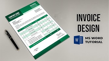 Invoice Design in MS Word | Bill Design in MS Word