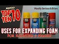 Top 10 Uses for Expanding Foam | Making Halloween Props using Great Stuff & Loctite Spray Foam
