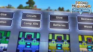 I Used Digital Signs to Build the ULTIMATE Crafting Station! (Scrap Mechanic Drilling Thunder #15)