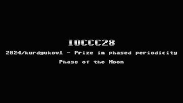 IOCCC28 - 2024/kurdyukov1 - Prize in phased periodicity