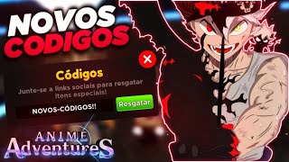 Códigos Anime Adventures (Outubro 2023) - Mundo Android