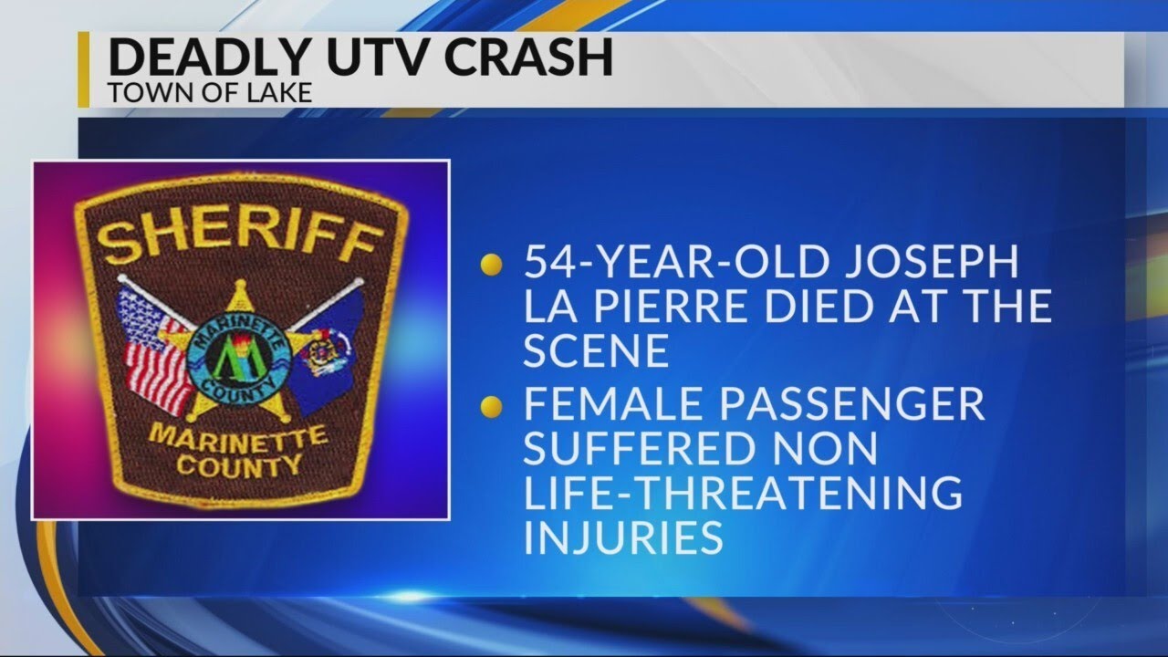 Marinette County Sheriff: Alcohol believed to be a factor in deadly UTV crash over the weekend
