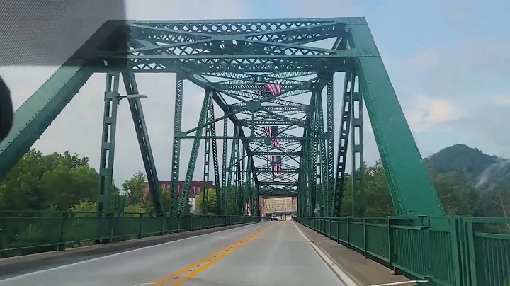 Estill County Kentucky Irvine Bridge freshly paint...