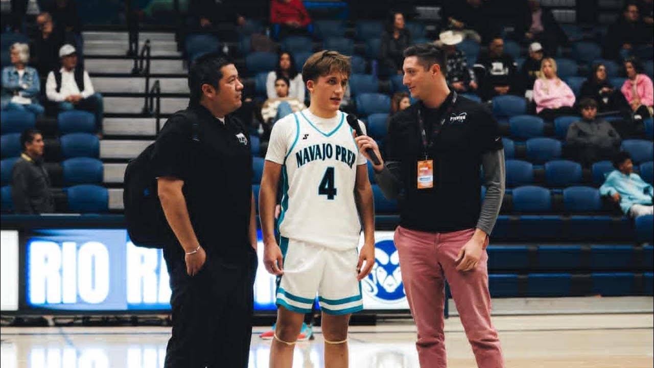 Дилан Лэнсинг #4, Navajo Prep Eagles: 31 очко в матче против St Pius Sartans Holiday Hoops Classic.