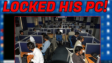 LOCKING A RAGING SCAMMER OUT OF HIS PC!