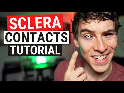 How to Put in SCLERA Contacts - LARGE Halloween and Cosplay Colored Contacts