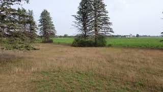 Harrington Cemetery in Waupaca County Wisconsin Flyover.