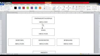 Cara membuat struktur organisasi di word (PEMULA)