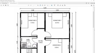 AUTOCAD 2021  DISEÑO PLANO DE CASA