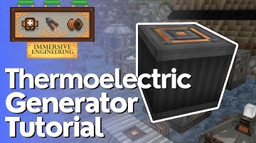 Hoe de thermo-elektrische generator te gebruiken - Immersive Engineering