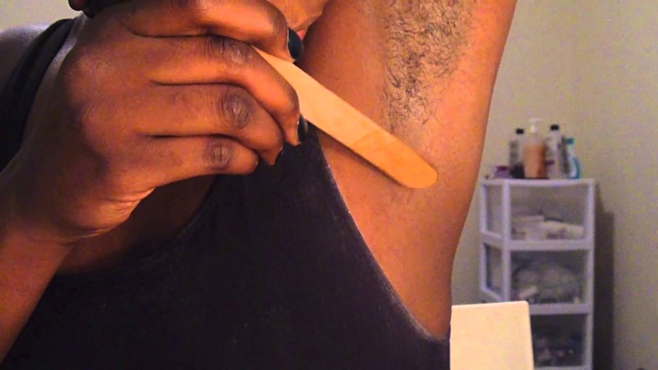 DIY Armpit Waxing - YouTube