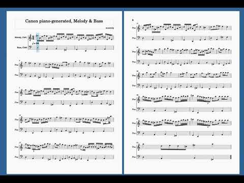 Symbolic Music Generation | Conditioned on Canon in D