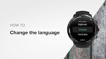 Suunto D5 - How to change the language