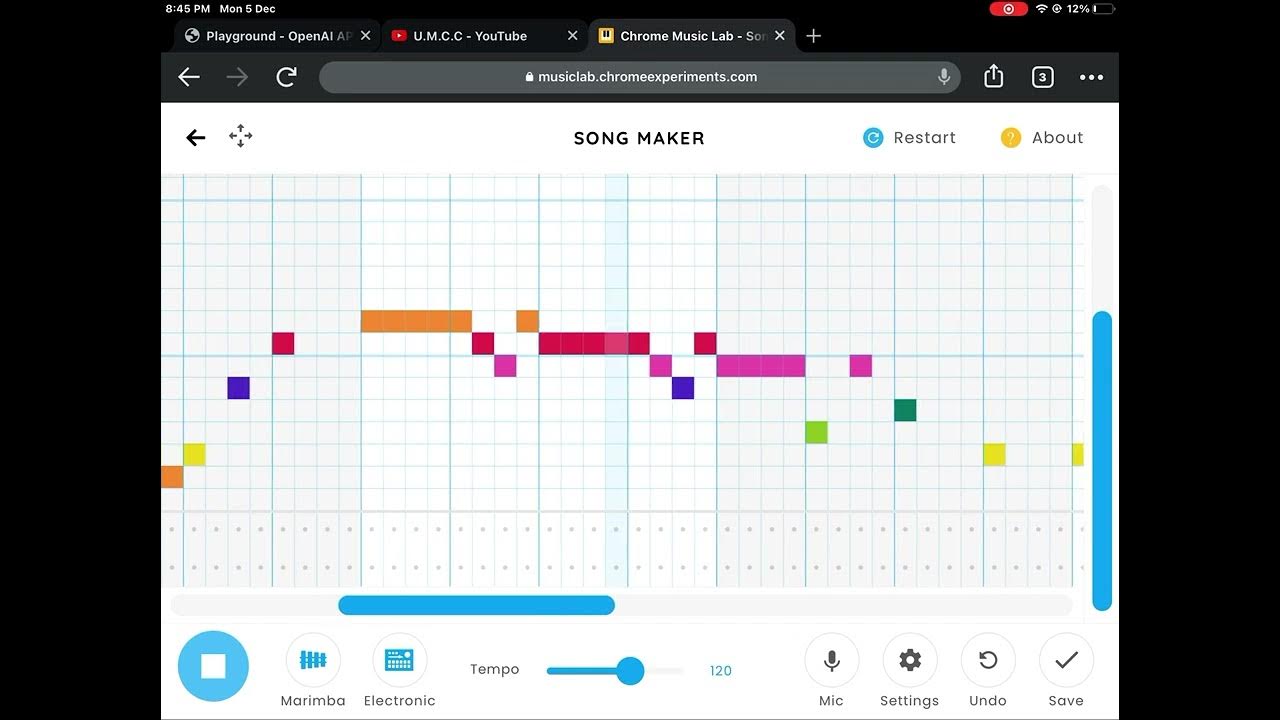 Rush E on Chrome Music Lab YouTube
