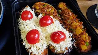 گراتینه کدو و بادمجان بدون گوشت