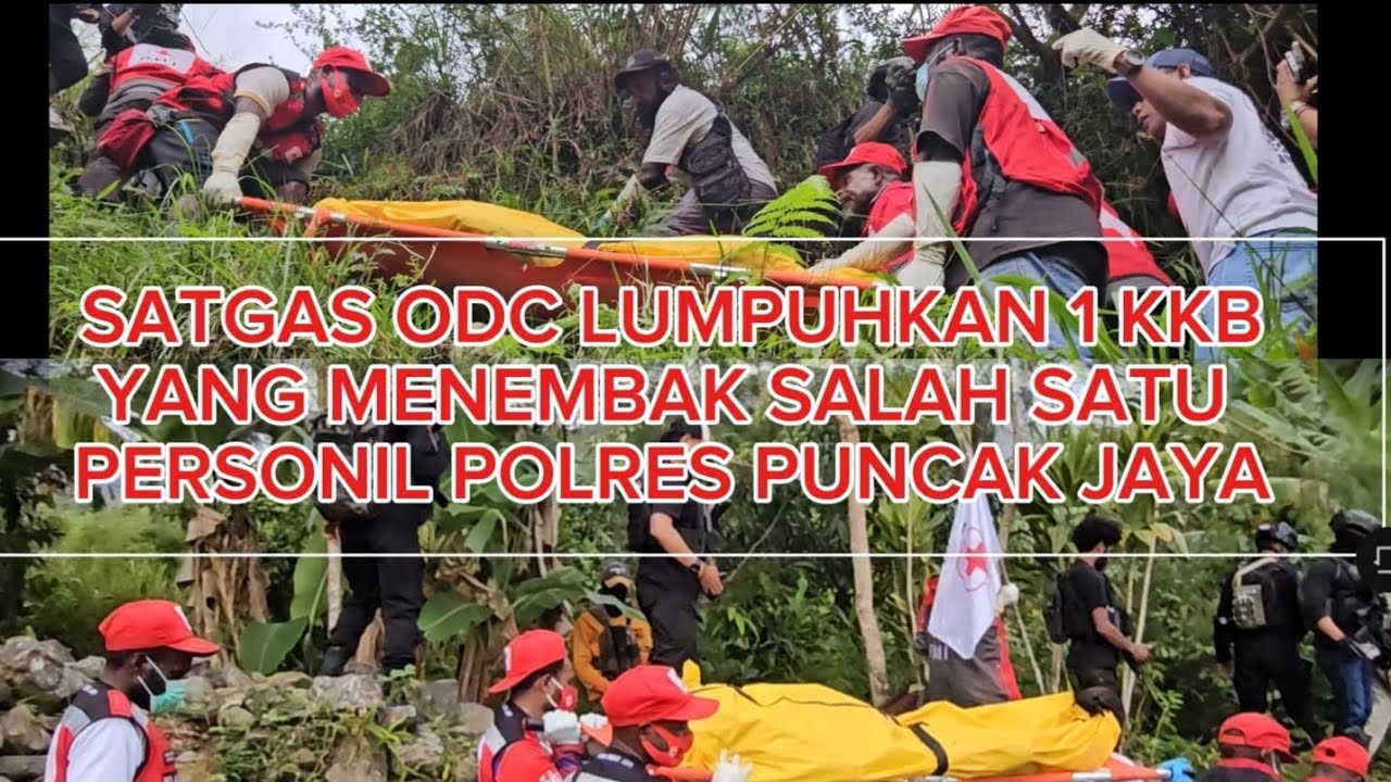 SATGAS ODC LUMPUHKAN 1 KKB YANG MENEMBAK SALAH SATU PERSONIL POLRES PUNCAK JAYA