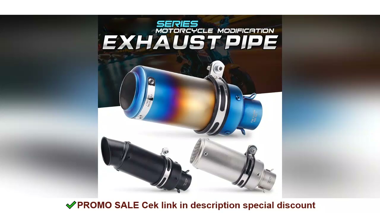 51mm Racing Motorcycle Exhaust Muffler GP-project Universal Sport Bike Muffler