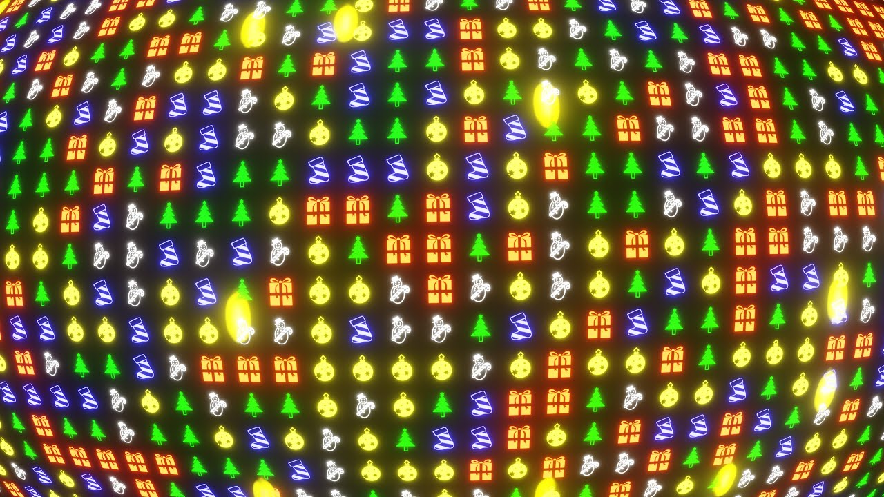 1 Hour 4K Abstract Christmas Motion Graphics Background VJ Loop DJ