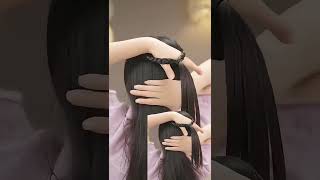 ✨ Easy Korean Half-Up Hairstyle Tutorial 🌸 | Cute Everyday Hair Hack #Shorts