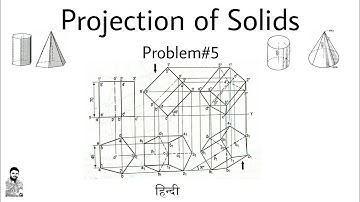 7. Projection of Solids | Problem#5 | Pentagonal Prism | Most Important Problem